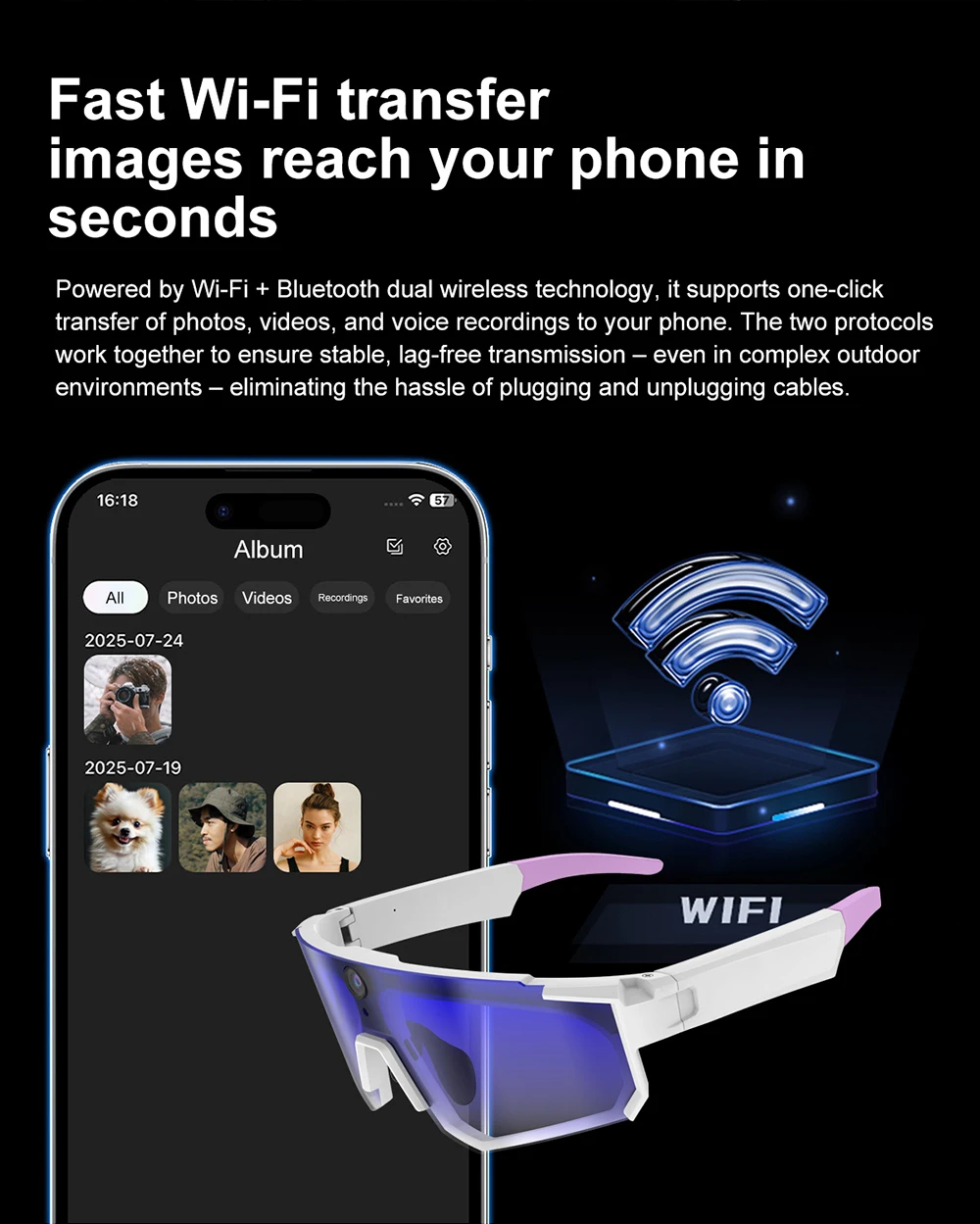 Kacamata Pintar AI OnePlus Cha - Smart Glasses Lens ulasan dan harga