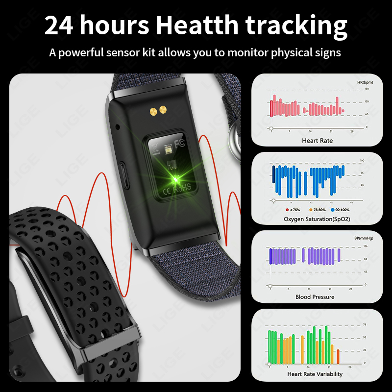 LIGE jam tangan pintar untuk p - Fall Detection Watch ulasan dan harga