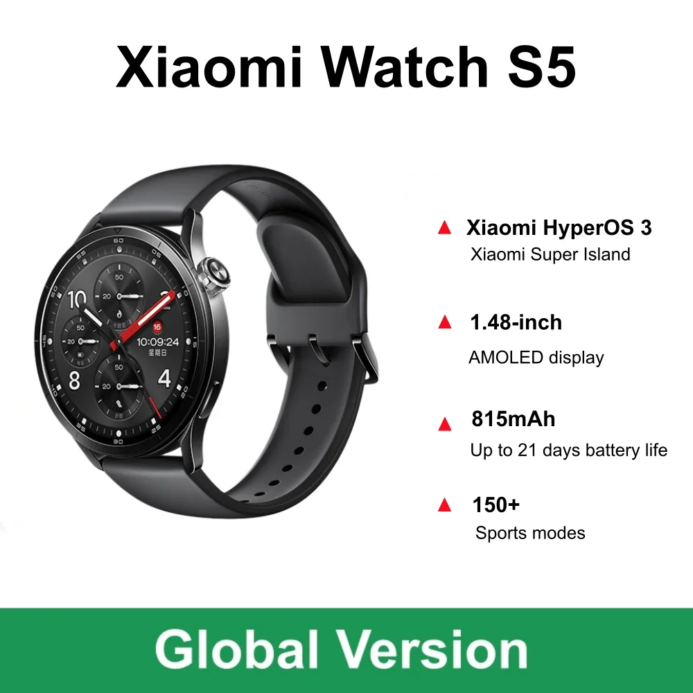 Versi Global Xiaomi Watch S5 S - Fall Detection Watch ulasan dan harga